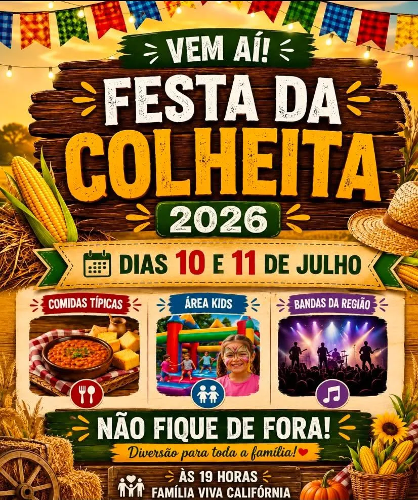 FESTA DE COLHEITA VEM AI !!!